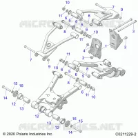 SUSPENSION TRASERA CONTROL ARM, MOUNTING