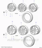 RUEDAS, FRONT AND REAR (SL/SLR MODELS)