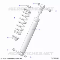 SUSPENSION, SHOCK TRASERO