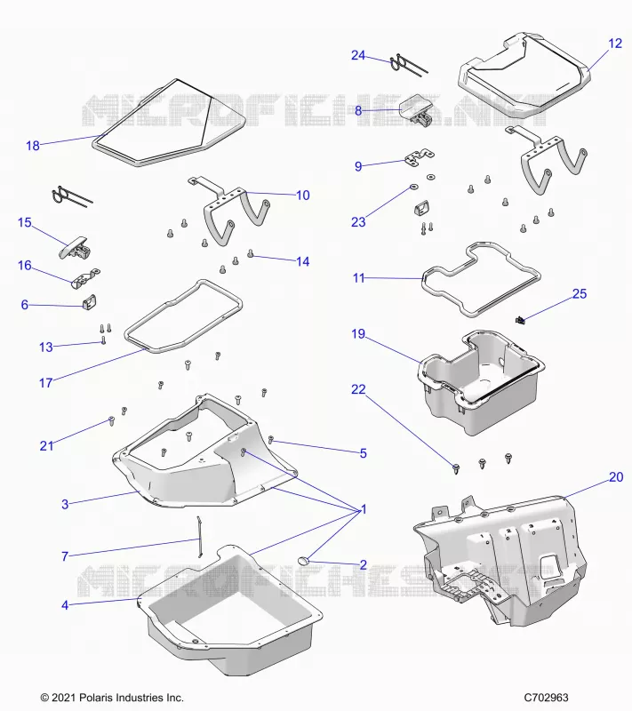 DELANTERA CAJA DE ALMACENAMIENTO