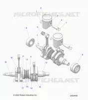 ENGINE, PISTON AND CIGUEÑAL