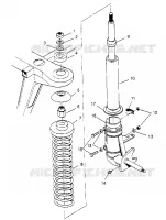 montaje del puntal Trail Blazer W957221 (4930363036B001)
