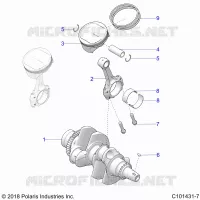 ENGINE, CIGUEÑAL AND PISTON