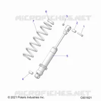 SUSPENSION, SHOCK TRASERO TRACK (7045713)