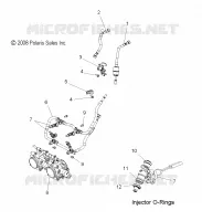 SISTEMA DE COMBUSTIBLE, RAIL, LINES and CUERPO DE MARIPOSA