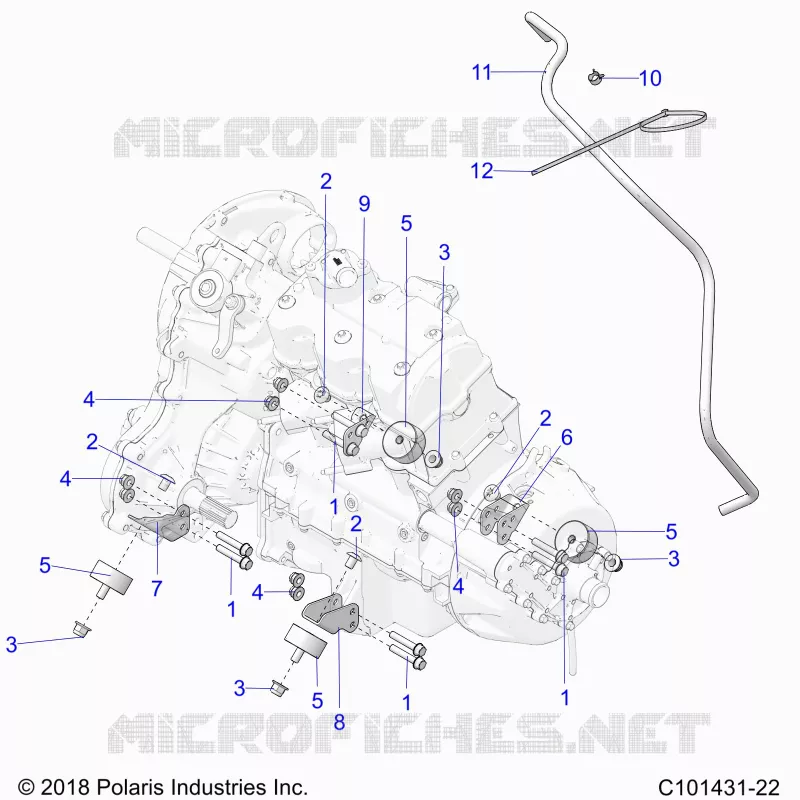 ENGINE, TRANSMISIÃ“N MOUNTING & LONG BLOCK 