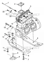 MONTAJE DEL MOTOR SL 700 B974071, Intl. SL 700 I974071, SL 700 Deluxe B974072 (4940874087B003)