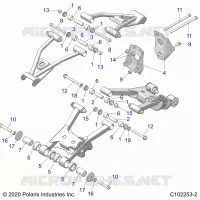 SUSPENSION TRASERA CONTROL ARM MOUNTING