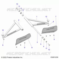 SUSPENSION, A-ARM AND PUNTAL MOUNTING