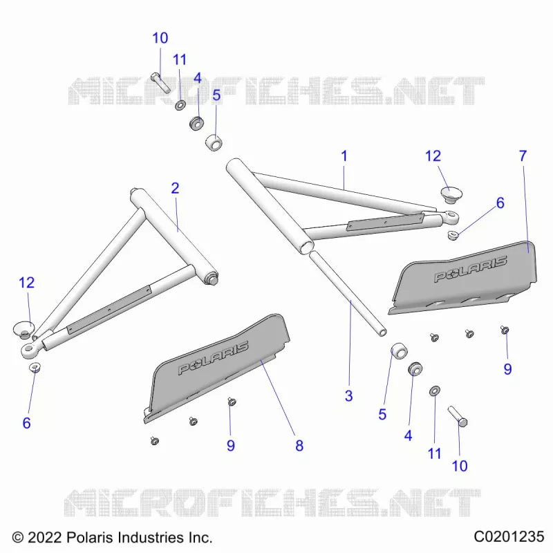 SUSPENSION, A-ARM AND PUNTAL MOUNTING