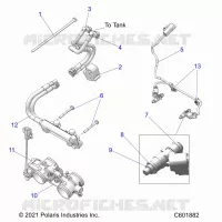 SISTEMA DE COMBUSTIBLE, RAIL, LINES AND THROTTLE BODY