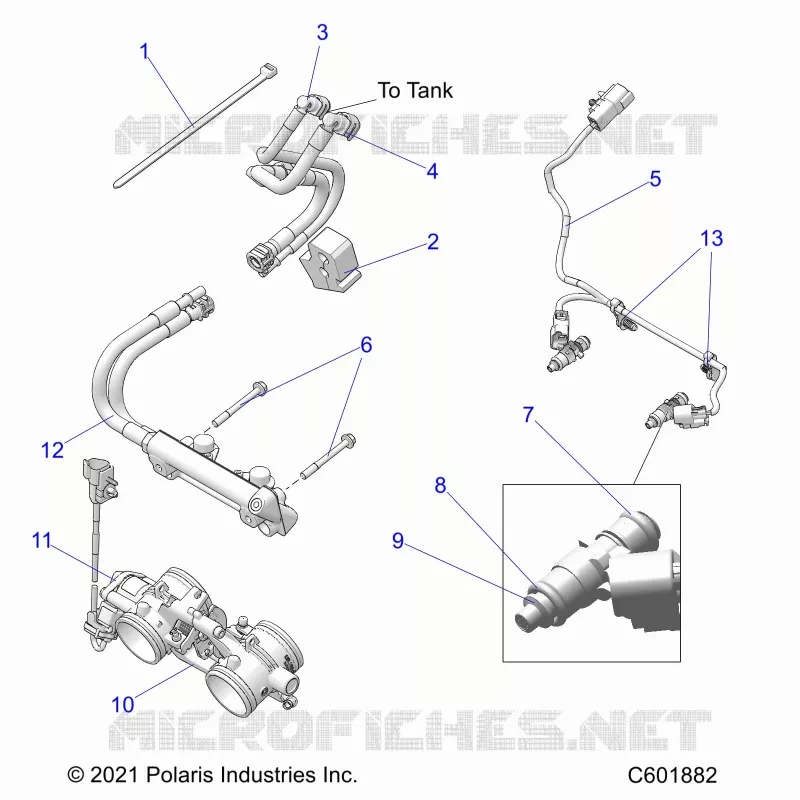 SISTEMA DE COMBUSTIBLE, RAIL, LINES AND THROTTLE BODY