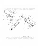 CHASSIS, PROTECCIÓN DEL EMBRAGUE AND FOOTRESTS