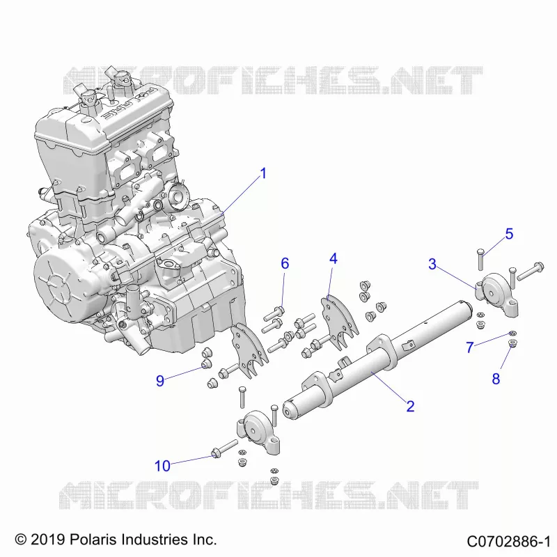 MOTOR, MOUNTING & LONG BLOCK