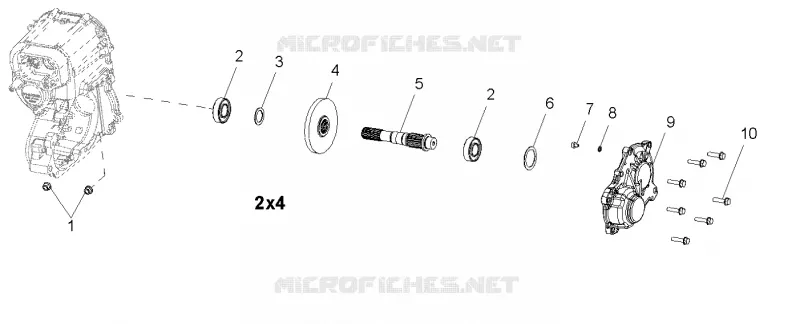 TREN, PRINCIPAL CAJA DE ENGRANAJES OUTPUT SHAFT