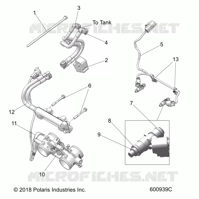 SISTEMA DE COMBUSTIBLE, RAIL, LINES AND THROTTLE BODY