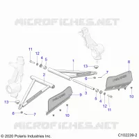 SUSPENSION, A-ARM AND PUNTAL MOUNTING