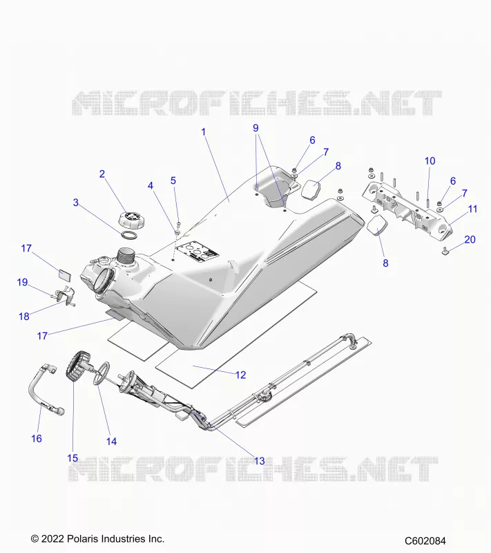SISTEMA DE COMBUSTIBLE, FUEL TANK ASM.