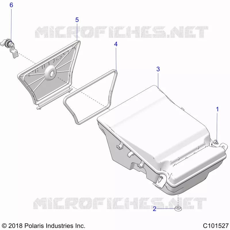 CAJA DE ALMACENAJE, REAR
