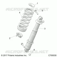 SUSPENSION, REAR MONTAJE DE DESCARGA