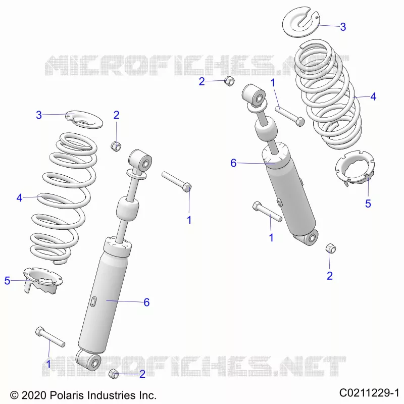 SUSPENSION TRASERA SHOCK AND MOUNTING