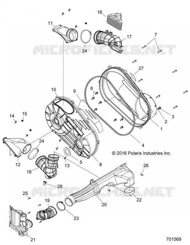 DRIVE TRAIN, TAPA DEL EMBRAGUE