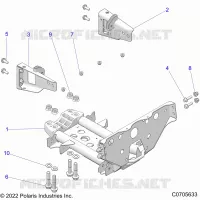 CHASIS, MOUNTING, FRONT GEARCASE