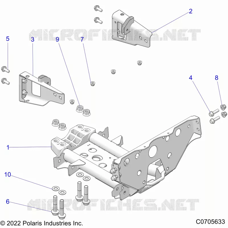 CHASIS, MOUNTING, FRONT GEARCASE