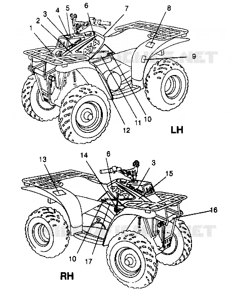 ETIQUETAS 4x4 300 W958130 (4930183018A007)