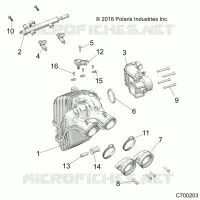 ENGINE, INTAKE AND CUERPO DE MARIPOSA