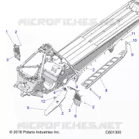 CHASSIS, PROTECCIÃ³N DEL EMBRAGUE, FOOTRESTS, AND RUNNING BOARDS