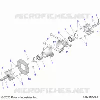 SUSPENSION TRASERA HUBS, CARRIER AND BRAKE DISC
