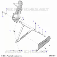 SUSPENSION, A-ARM AND PUNTAL MOUNTING