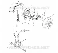 MAGNETO ASSEMBLY 500 EFI/0930674 AND  500 EFI SKS/0930574 (4922962296036A)