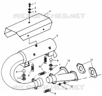 SISTEMA DE ESCAPE LITE GT 0973133 and EUROPEAN LITE GT E973133 (4938253825B014)
