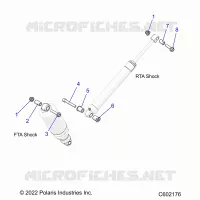 SUSPENSION, MONTAJE DE DESCARGA, REAR SUSP.