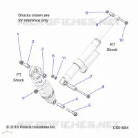 SUSPENSION, MONTAJE DE DESCARGA, REAR SUSP.