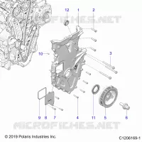 MOTOR, FRONT COVER ASSEMBLY