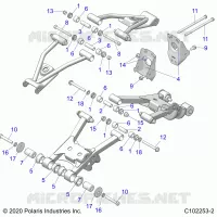 SUSPENSION TRASERA CONTROL ARM MOUNTING