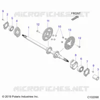 TREN, REAR AXLE