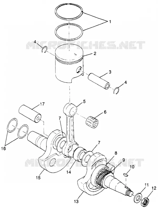PISTÓN Y CIGÜEÑAL (BLAZER) TRAIL BLAZER W97BA25C (4940124012D001)