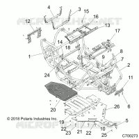 CHASSIS, MARCO PRINCIPAL AND SKID PLATES