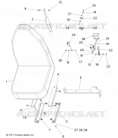 IZQUIERDA asiento de cubo FIJO
