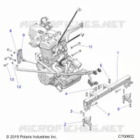 MOTOR, MOUNTING &amp; LONG BLOCK