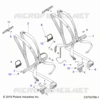 ASIENTO MOUNTING, FRONT, 6 POINT
