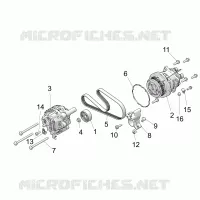 ENGINE, ALTERNADOR AND COMPRESSOR