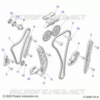ENGINE, TIMING AND OIL CADENA DRIVES