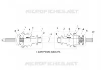 DRIVE TRAIN, TRANSMISION DELANTERA SHAFT