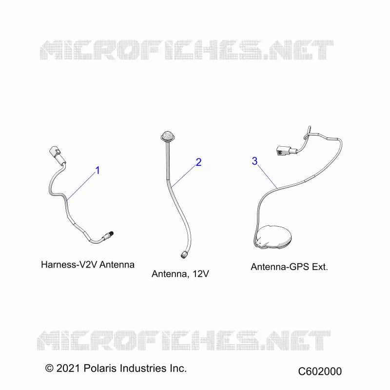 ELECTRICA, GPS HARNESS AND ANTENNA