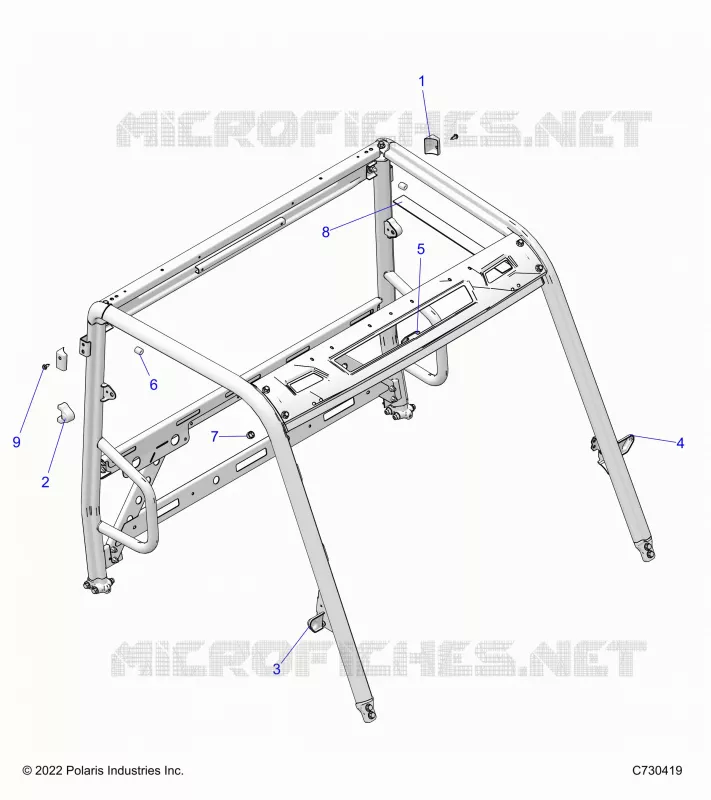 CHASSIS, CAB BASTIDOR AREA, AND BRAKE EDGE COVER